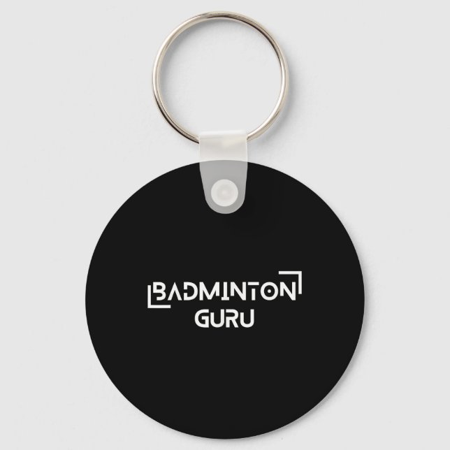 Badminton Shuttle Racket Sports Champion Strategy  Keychain (Front)