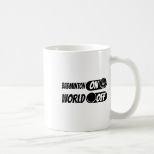 Badminton Shuttle Racket - Team Badminton On World Coffee Mug
