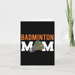 Badminton Shuttle Sayings Card