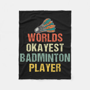 Badminton Shuttle Sayings Fleece Blanket