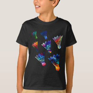 Badminton Shuttle Sports Athlete Vibrant Sporty T-Shirt