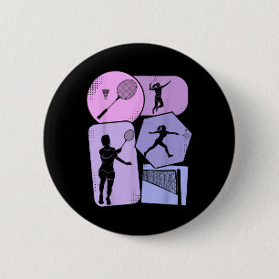 Badminton Shuttle Women Girls 2 Inch Round Button