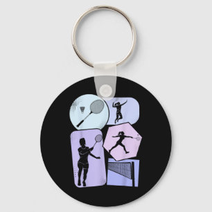 Badminton Shuttle Women Girls Keychain