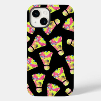 Badminton Shuttlecock Art Colourful pattern gift iPhone 14 Case