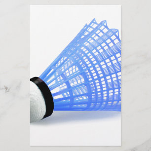 Badminton Shuttlecock Birdie Blue Sports Stationery
