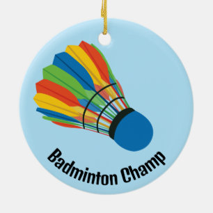 Badminton Shuttlecock Design Ornament
