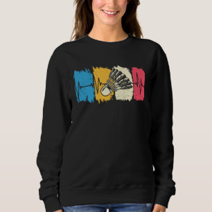 Badminton Shuttlecock Heartbeat Sweatshirt
