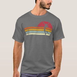 Badminton Shuttlecock Sunset Distressed  T-Shirt