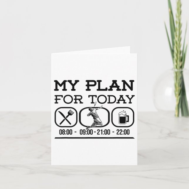 Badminton Shuttles Badminton Racket Garden Game Ba Card (Front)