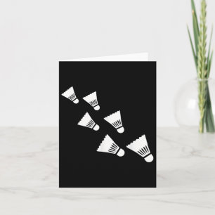 Badminton Shuttles  Card