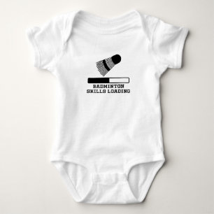 Badminton Skills Loading Baby Bodysuit