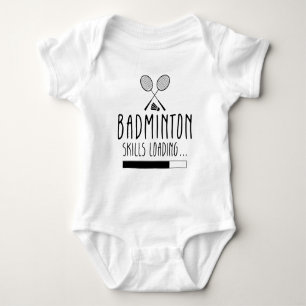 Badminton Skills Loading - Racquet Sport Baby Bodysuit