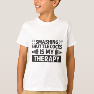 Badminton Smashing Shuttles Racquet Sport  T-Shirt