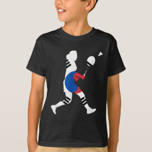 Badminton South Korean Flag Racket Shuttle Women P T-Shirt