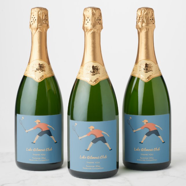Badminton Sparkling Wine Label (Bottles)