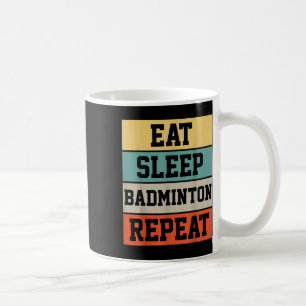 Badminton Sport Player Retro Funny Gift  Coffee Mug