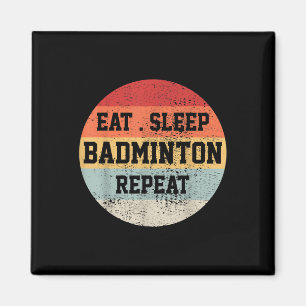 Badminton Sport Player Retro Vintage Funny Gift  Magnet