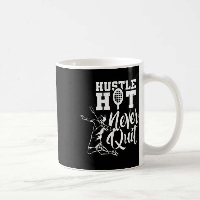 Badminton Sport Player Shuttle Lover  Coffee Mug (Right)