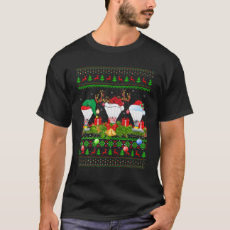 Badminton Sports Lover Xmas Santa Ugly Badminton C T-Shirt
