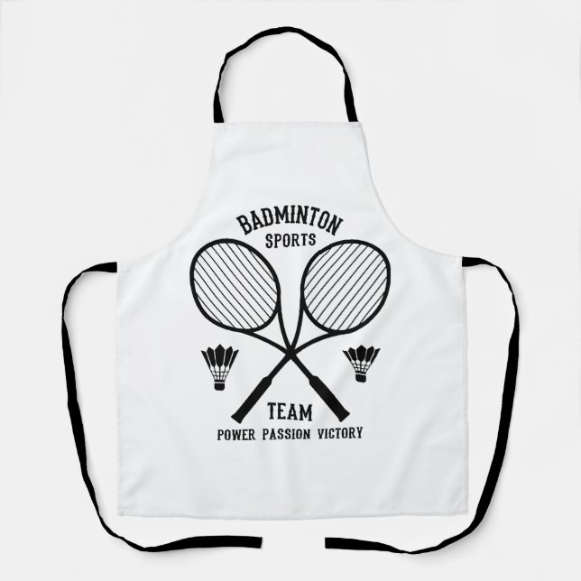 Badminton Sports Team Apron (Front)