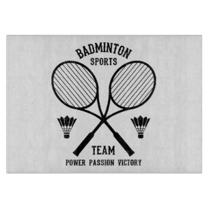 Badminton Sports Team Cutting Board