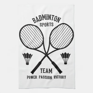 Badminton Sports Team Kitchen Towel