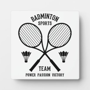 Badminton Sports Team Plaque