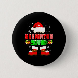 Badminton Squad Costume Christmas Player Team Funn 2 Inch Round Button