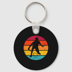 Badminton Squash Shuttle Womens Badminton Player Keychain
