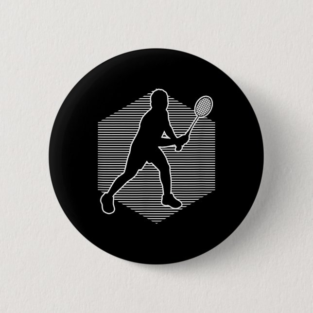 Badminton Squash Womens Shuttle Men  2 Inch Round Button (Front)