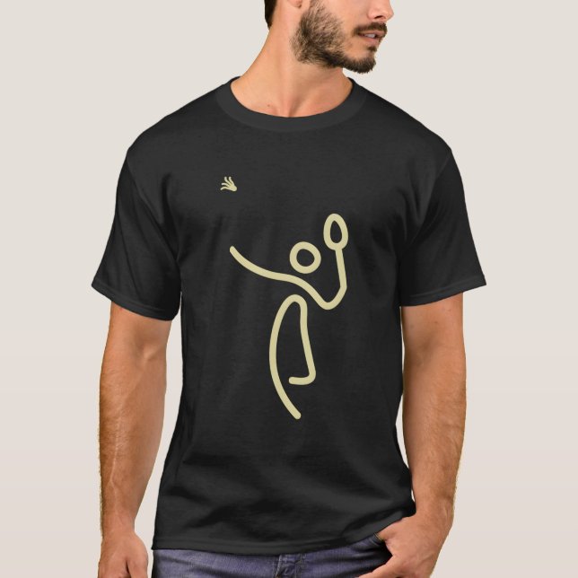 Badminton Sticks - Shuttlecock Gift Idea T-Shirt (Front)