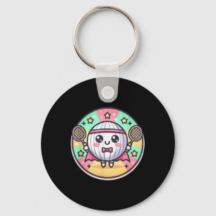 Badminton Superhero Super Hero Badminton Keychain