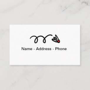 Badminton theme business card