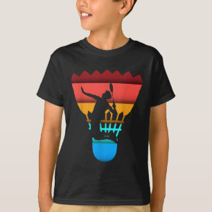 Badminton Today Tomorrow Day After Racket Shuttle T-Shirt