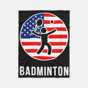 Badminton Usa Fleece Blanket