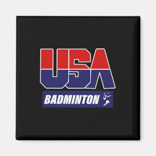 Badminton Usa  Magnet