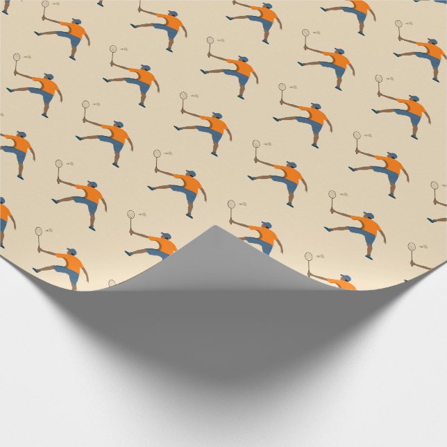 Badminton Wrapping Paper (Corner)