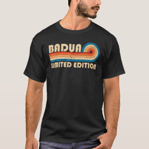 BADUA Surname Retro Vintage 80s 90s Birthday Reuni T-Shirt