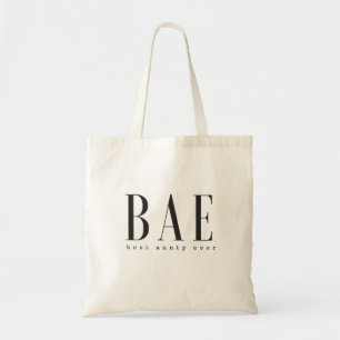 BAE best aunty ever black white logo Tote Bag