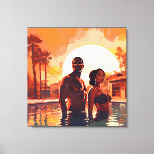 BAE-CATION #2  CANVAS PRINT