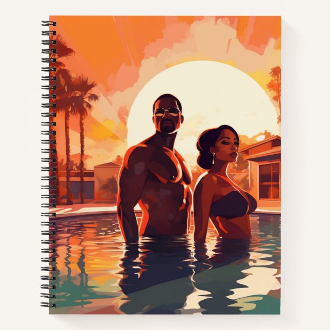 BAE-CATION #2 Spiral Notebook (Front)
