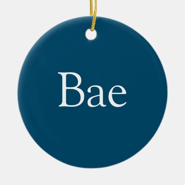 Bae Definition Husband Boyfriend Blue Ceramic Ornament (Front)