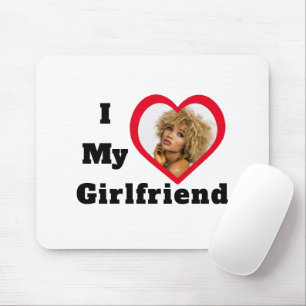 Bae Personalized Custom Photo I Love My Girlfriend Mouse Pad