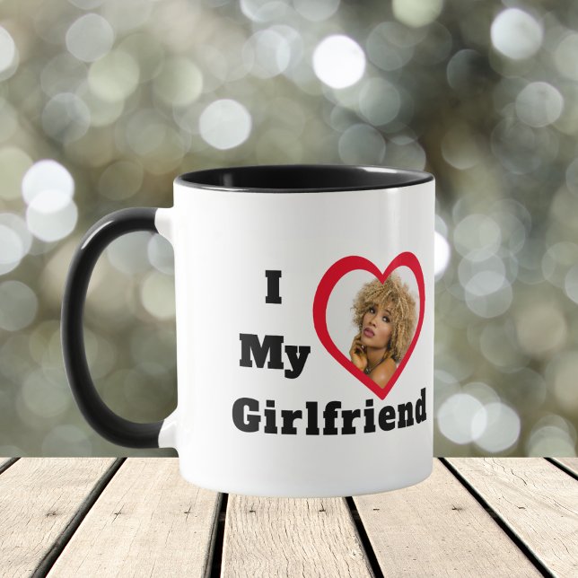 Bae Personalized Custom Photo I Love My Girlfriend Mug (Creator Uploaded)