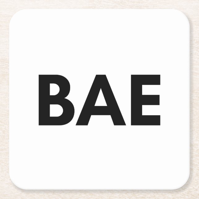 bae square paper coaster (Front)