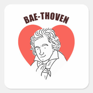 Bae-Thoven Classical Music Pun Sticker