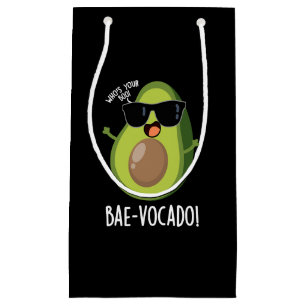 Bae-vocado Funny Avocado Pun Dark BG Small Gift Bag