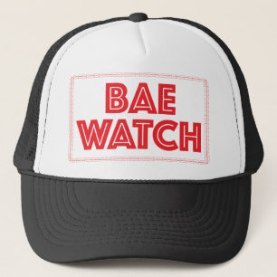 Bae watch funny bay watch movie reference trucker hat