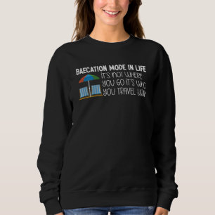 Baecation Mode Matching Cruise Vacation Couples Ba Sweatshirt