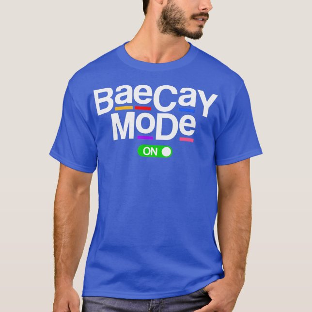 Baecay Mode On Vacation Boyfriend Girlfriend 80s T-Shirt (Front)